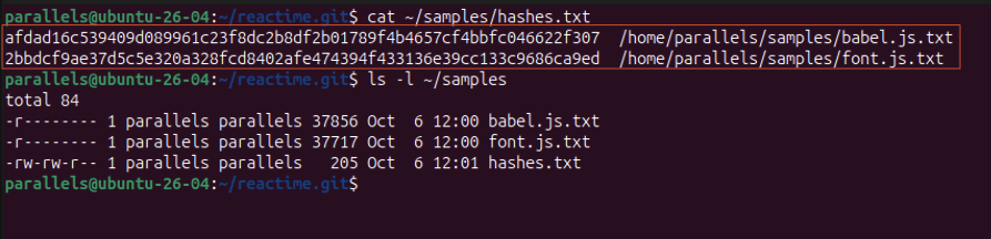 SHA-256 of both loader variants