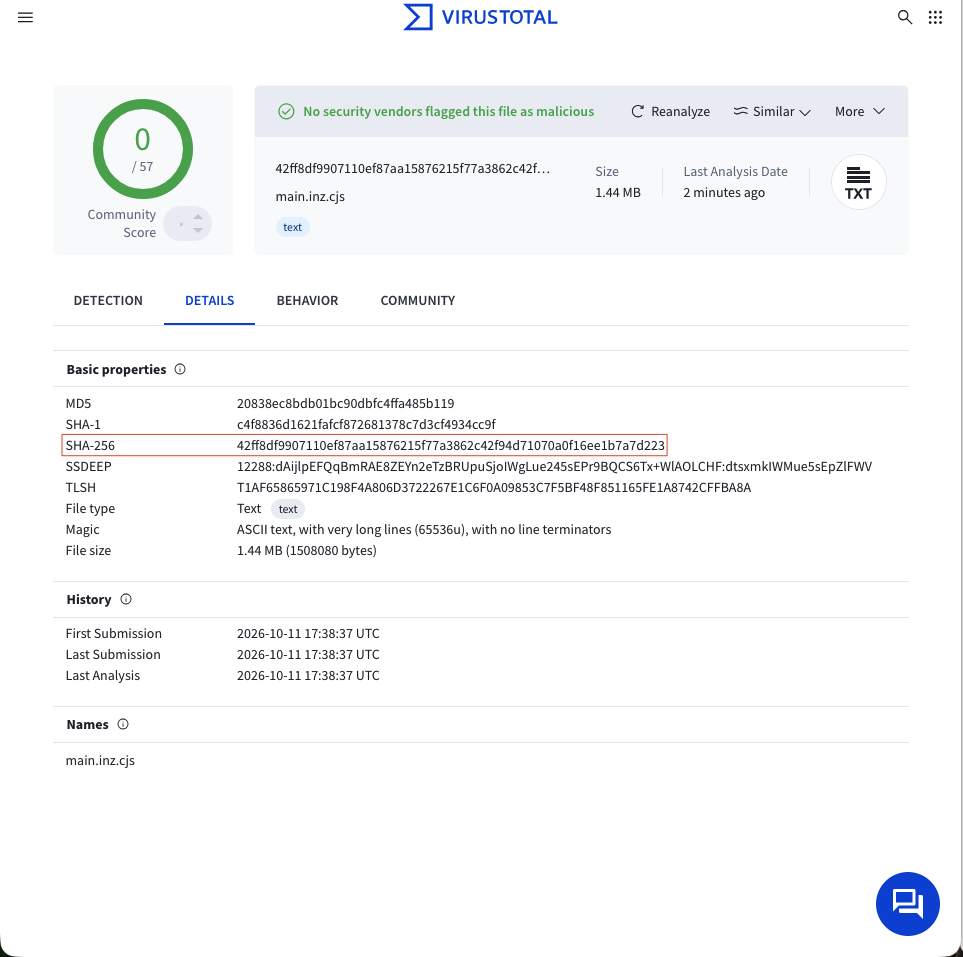 Backdoor SHA-256